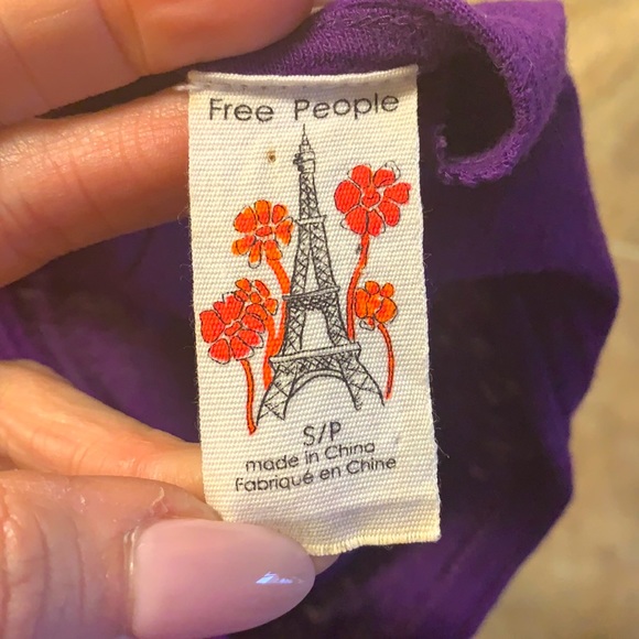 🌻Free People S/P Purple Top🌻 - Picture 3 of 8